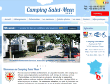 Tablet Screenshot of camping-saint-meen.fr